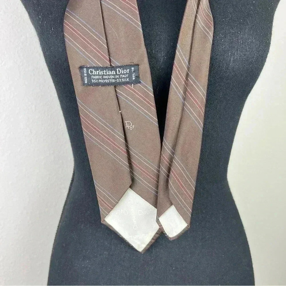 Dior Men’s Chocolate Brown Tie - Picture 2 of 9